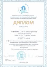 ​​​​​​​Ельшина Ольга Викторовна награждена дипломом за III место