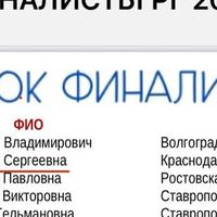 Список финалистов, Аверина