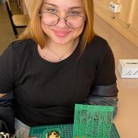 Таран Александра со своим проектом